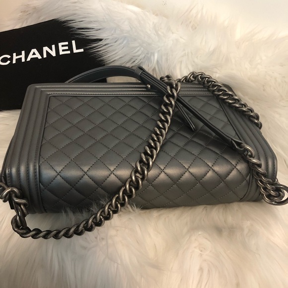 SOLD ❤️in other site Chanel Le Boy 2014 Mint - Picture 5 of 8